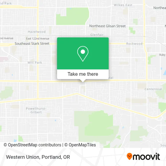Western Union map