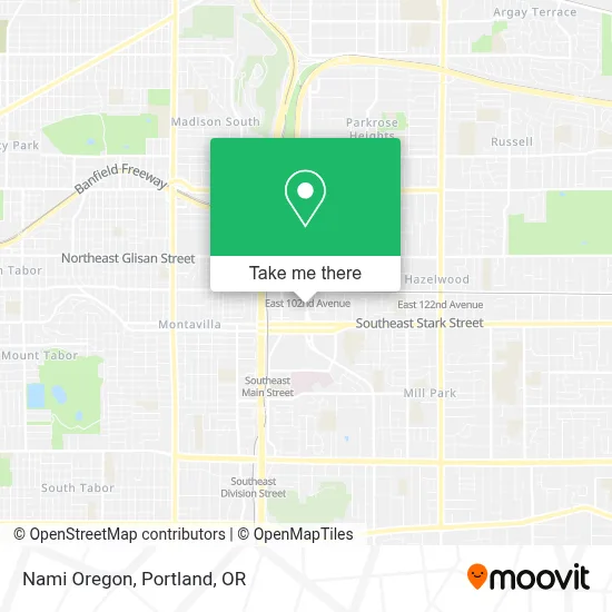 Nami Oregon map