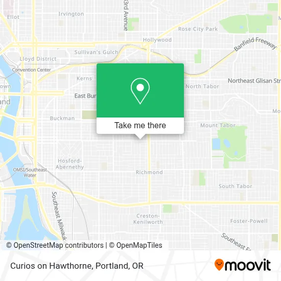 Curios on Hawthorne map