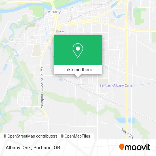 Albany. Ore. map