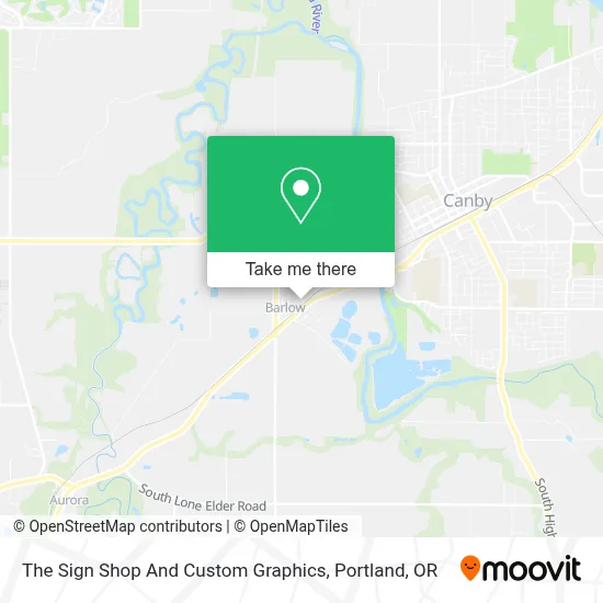 The Sign Shop And Custom Graphics map