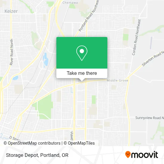 Storage Depot map