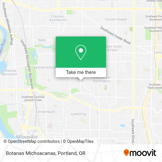 Botanas Michoacanas map