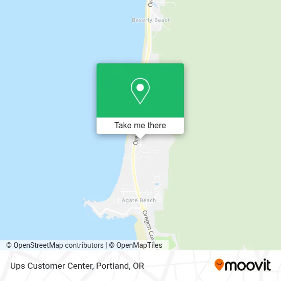 Ups Customer Center map