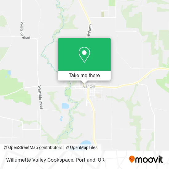 Willamette Valley Cookspace map