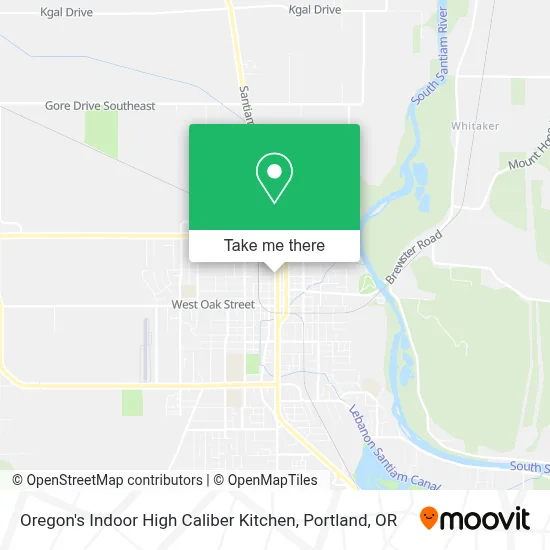 Oregon's Indoor High Caliber Kitchen map