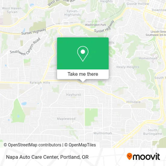 Napa Auto Care Center map