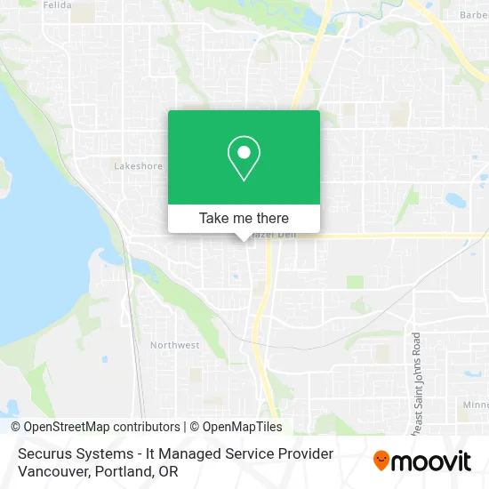 Securus Systems - It Managed Service Provider Vancouver map