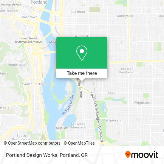 Portland Design Works map