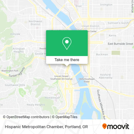 Hispanic Metropolitan Chamber map