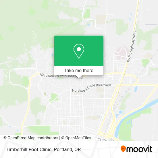 Timberhill Foot Clinic map