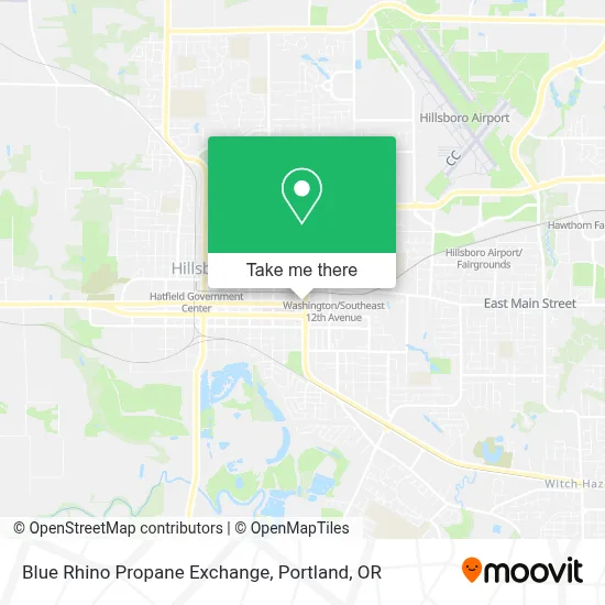 Blue Rhino Propane Exchange map