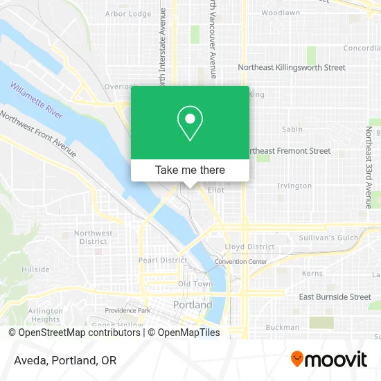 Aveda map