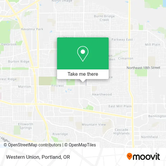 Western Union map