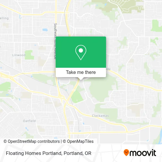Floating Homes Portland map