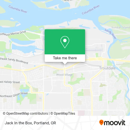 Jack In the Box map