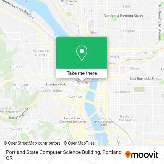 Portland State Computer Science Building map