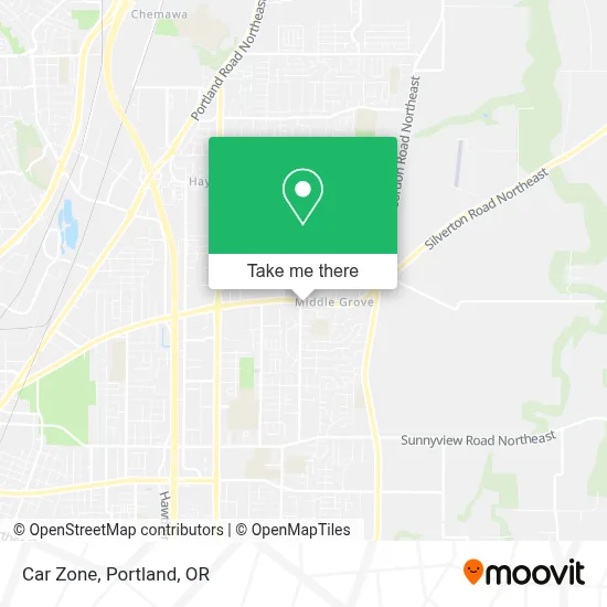 Car Zone map