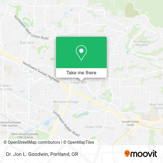 Dr. Jon L. Goodwin map
