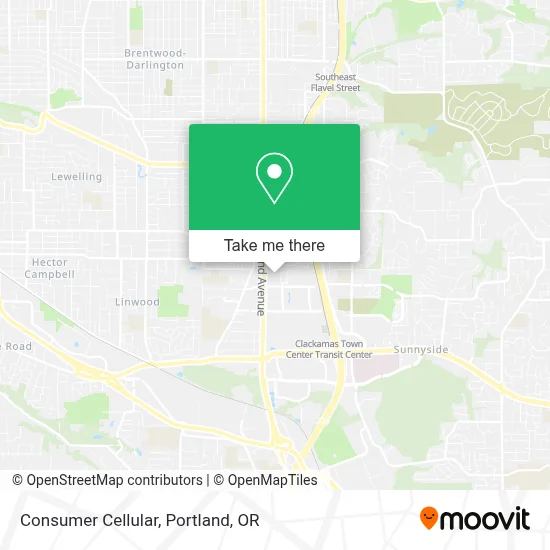 Consumer Cellular map