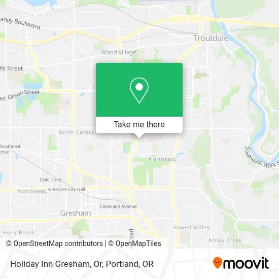 Holiday Inn Gresham, Or map