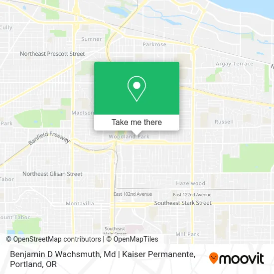 Benjamin D Wachsmuth, Md | Kaiser Permanente map