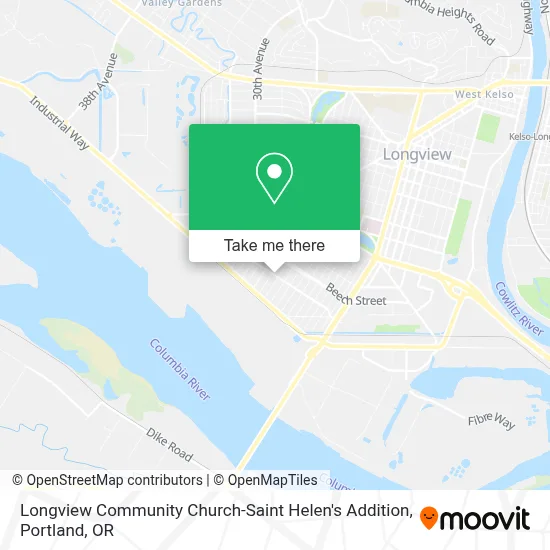 Longview Community Church-Saint Helen's Addition map