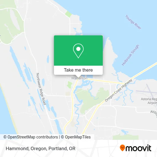 Hammond, Oregon map