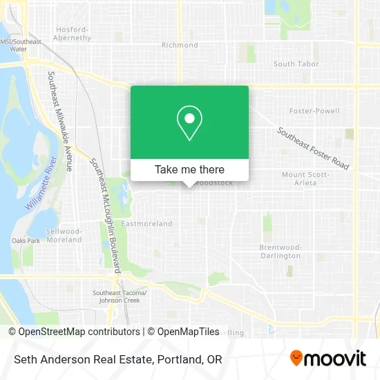 Seth Anderson Real Estate map