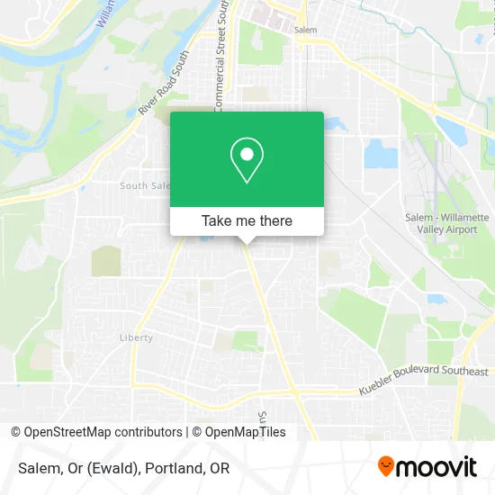 Salem, Or (Ewald) map