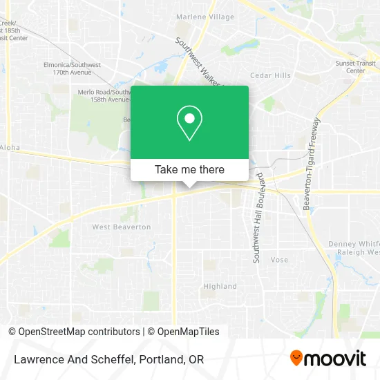 Lawrence And Scheffel map