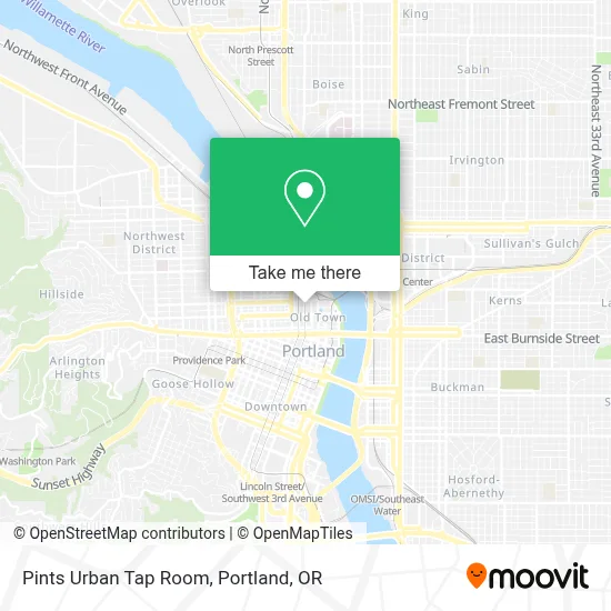 Pints Urban Tap Room map
