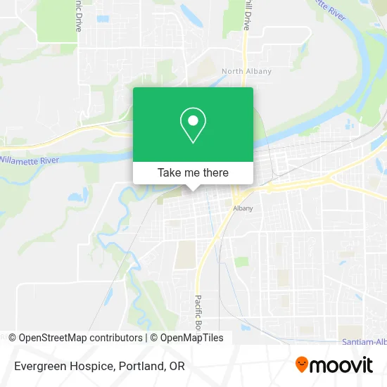 Evergreen Hospice map