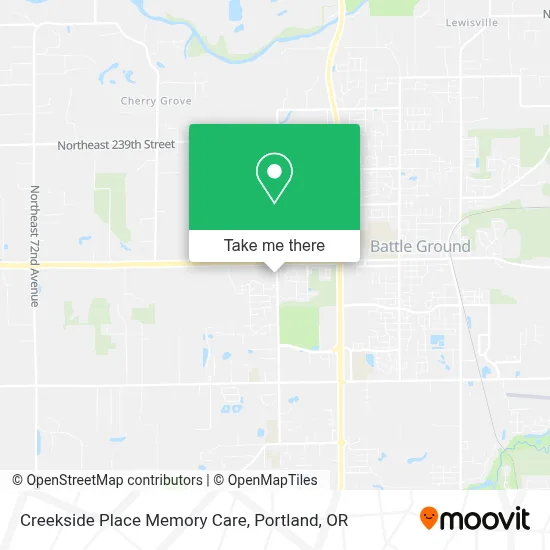 Creekside Place Memory Care map