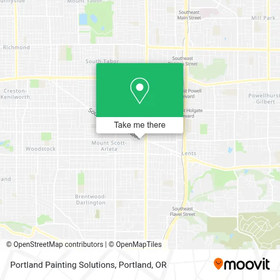Portland Painting Solutions map