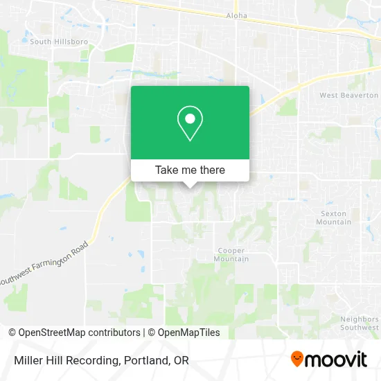 Miller Hill Recording map