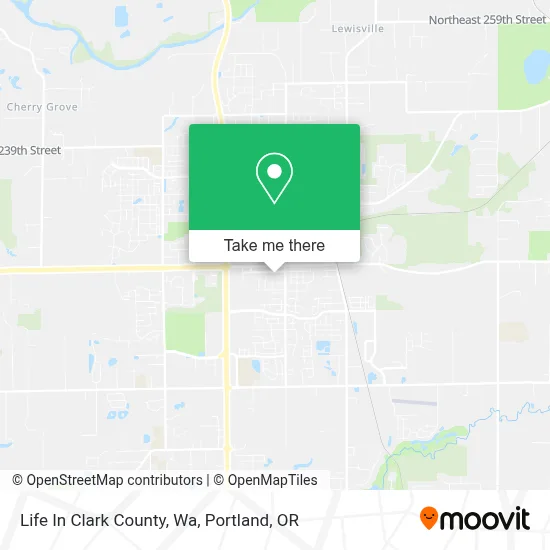 Life In Clark County, Wa map