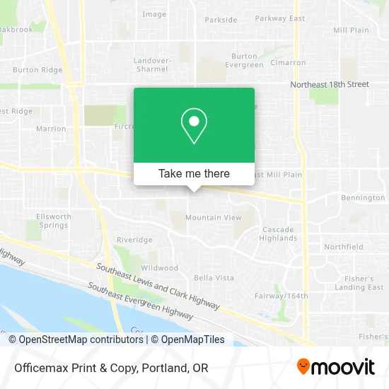 Officemax Print & Copy map