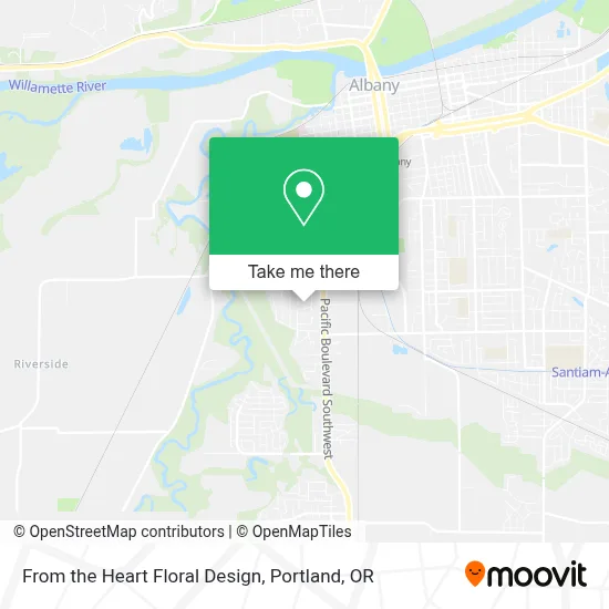 From the Heart Floral Design map