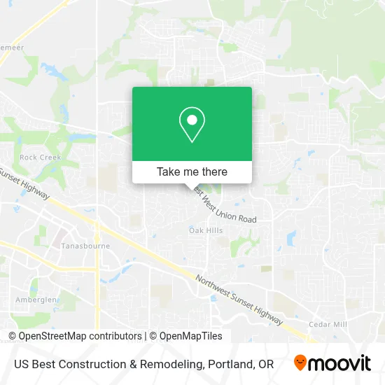 US Best Construction & Remodeling map
