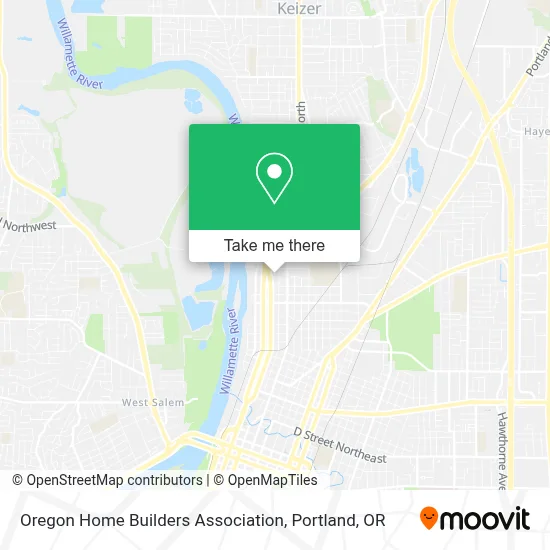 Oregon Home Builders Association map