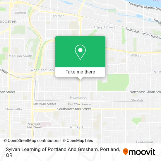 Sylvan Learning of Portland And Gresham map
