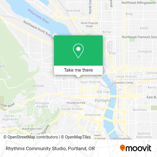 Rhythms Community Studio map