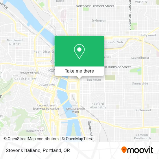 Stevens Italiano map