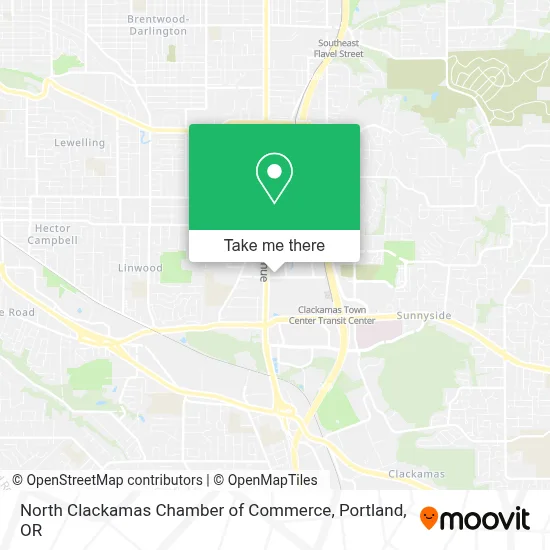 North Clackamas Chamber of Commerce map