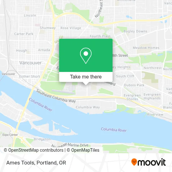 Ames Tools map
