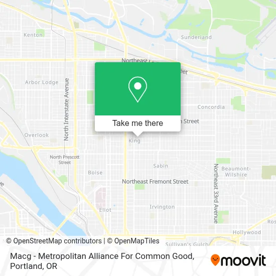 Macg - Metropolitan Alliance For Common Good map