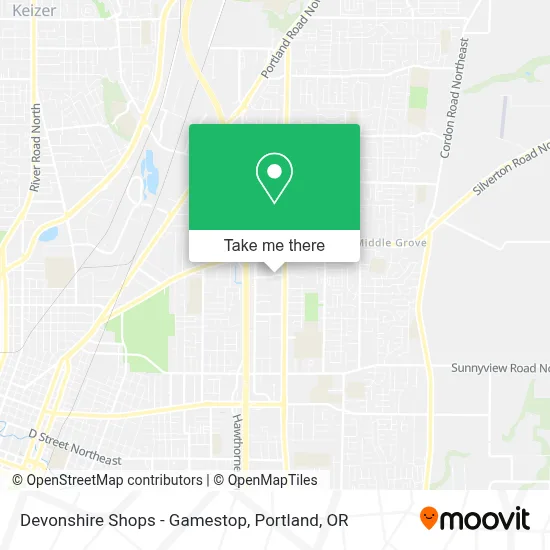 Devonshire Shops - Gamestop map