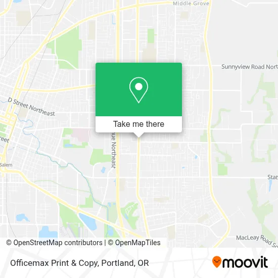 Officemax Print & Copy map