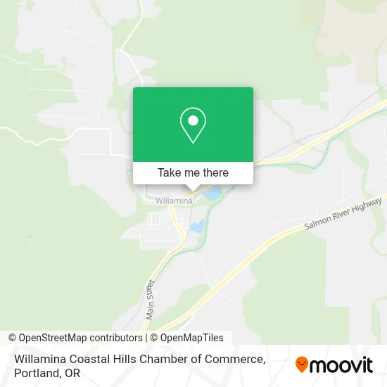 Willamina Coastal Hills Chamber of Commerce map